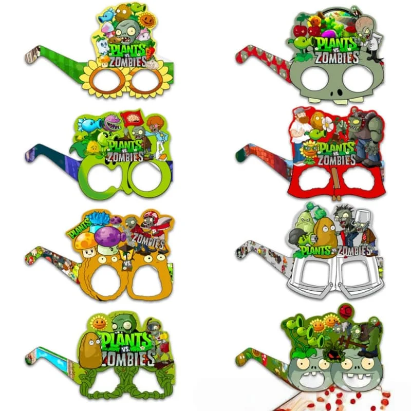Model Kit Zombie Girl - 8pcs 식물 대 좀비 테마 파티