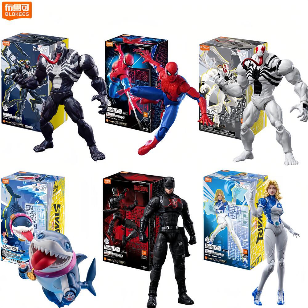 Model Kit Brand - 블로키스 스파이더맨 안티-베놈 데어데빌 액션 피규어