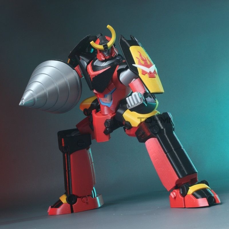Model Kit Gurren Lagann - 3D 프린팅된 텐겐 토파 구렌 라간