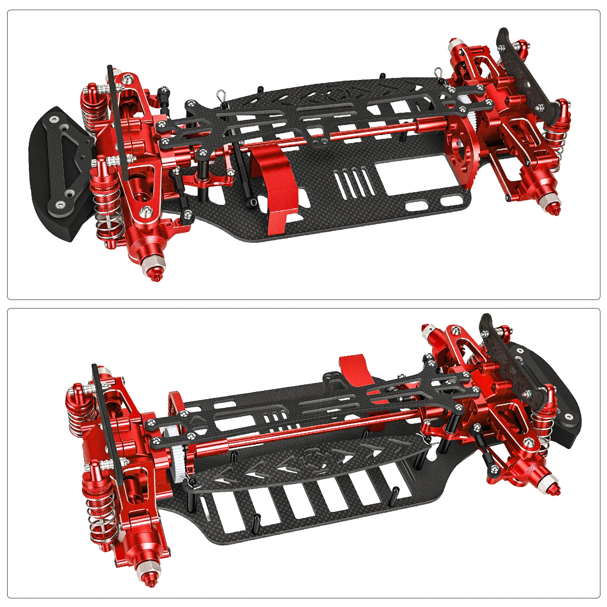 알루미늄 & 카본 파이버 프레임 섀시 키트 (쇼크 업소 - Tamiya Model Rc Car 리뷰 및 가격