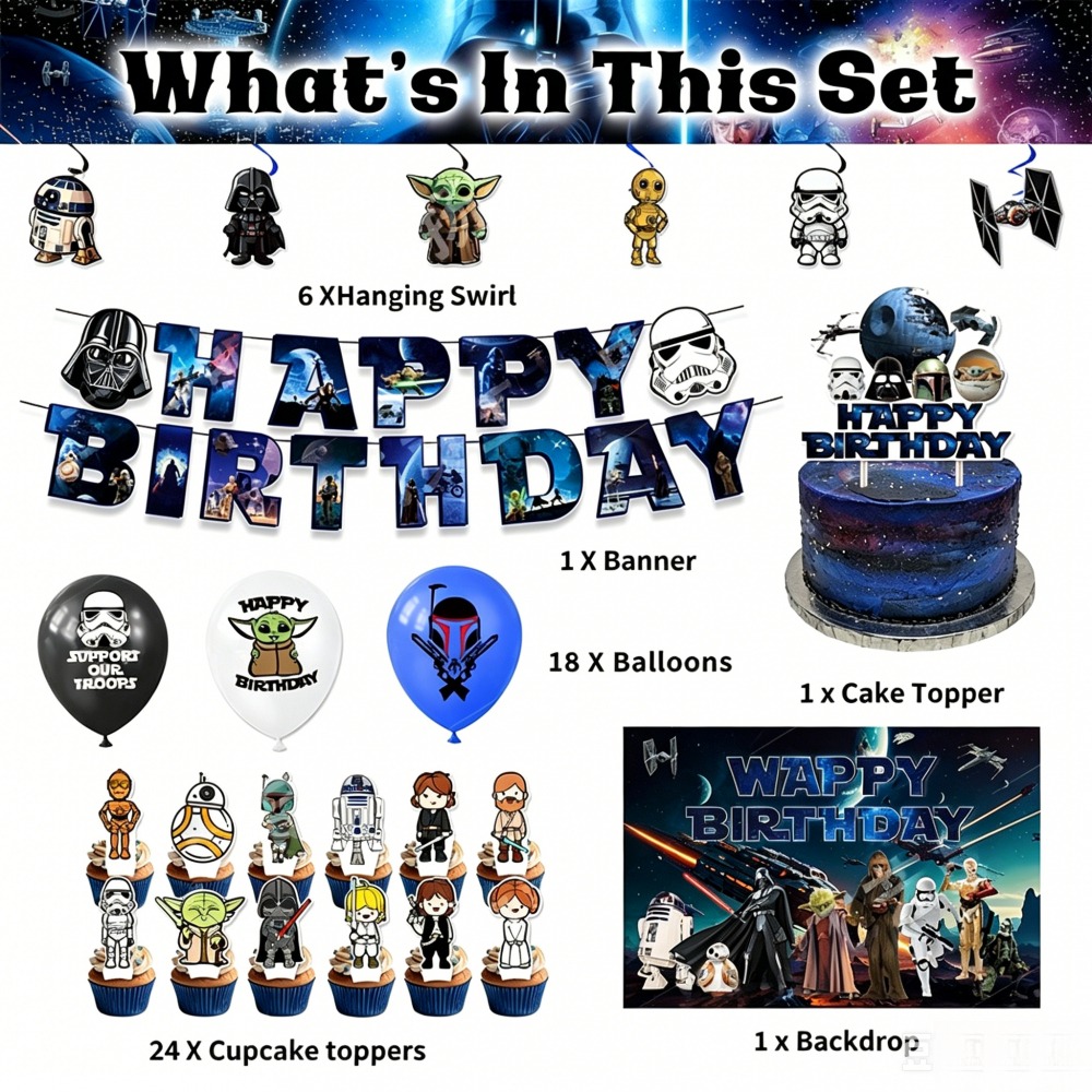 스타워즈 생일 파티 용품 배너 케이크 토퍼 풍선 장식  - Model Kit Star Wars 리뷰 및 가격